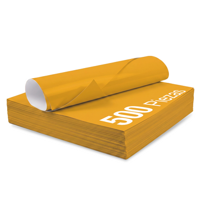 Papel Lustre Mostaza 50x70 cm | Caja 500 hojas