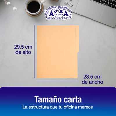 Folder Color Crema | Tamaño Carta
