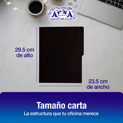 Folder Color Negro | Tamaño Carta