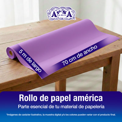 Papel América Lila | Rollo 70 cm X 5 m
