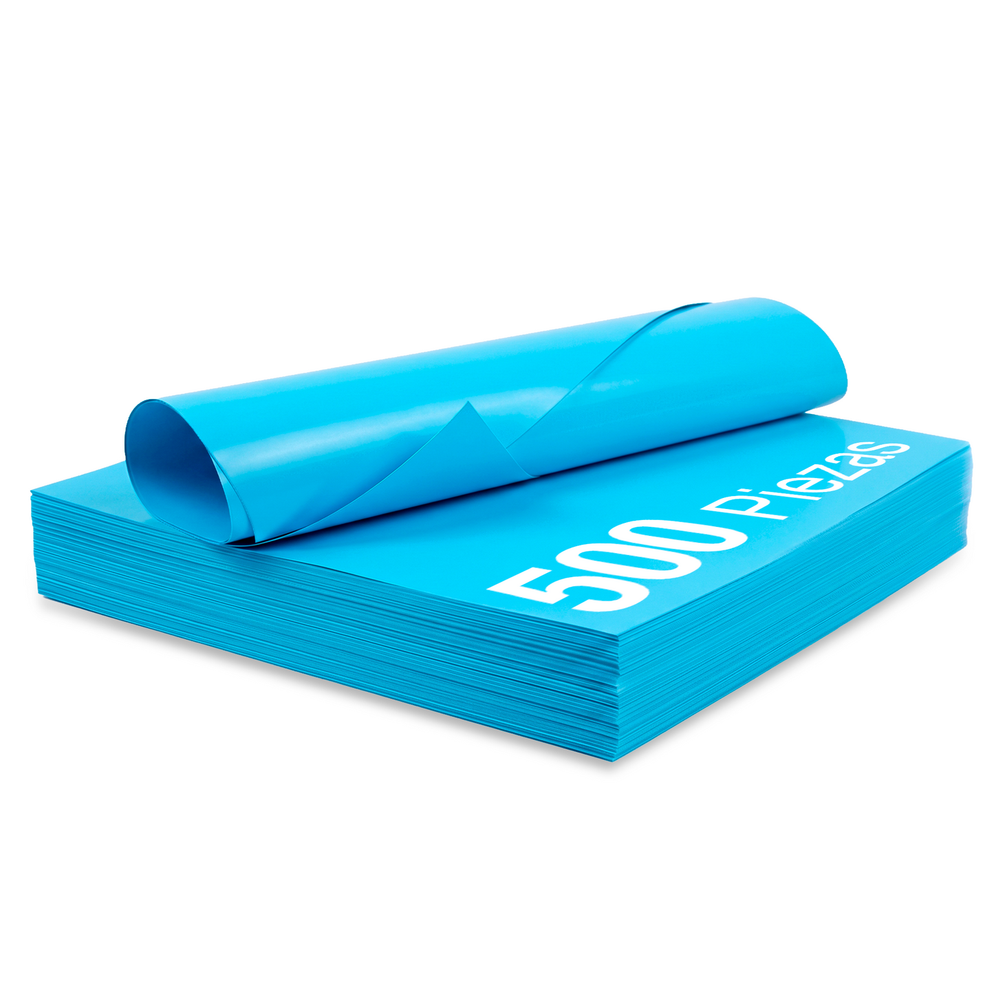 Papel Lustre Azul Cielo 50x70 cm | Caja 500 hojas