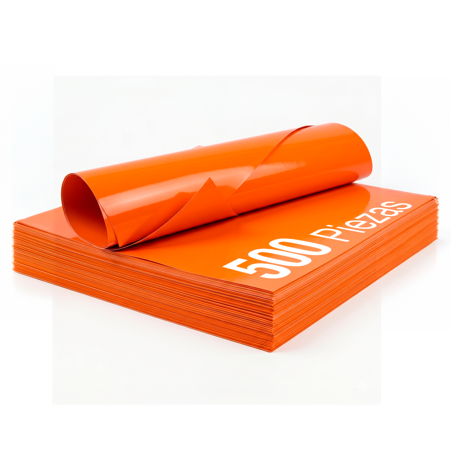 Papel Lustre Naranja 50x70 cm | Caja 500 hojas