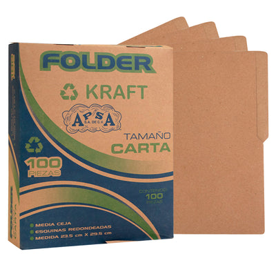 Folder Kraft | Tamaño Carta