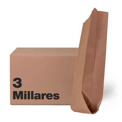 Bolsa Papel Kraft No.5 | 14.2 cm x 7.2 cm x 30.5 cm