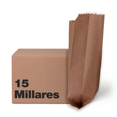 Bolsa Papel Kraft No.1/4 | 5.7 cm x 3.5 cm x 15 cm
