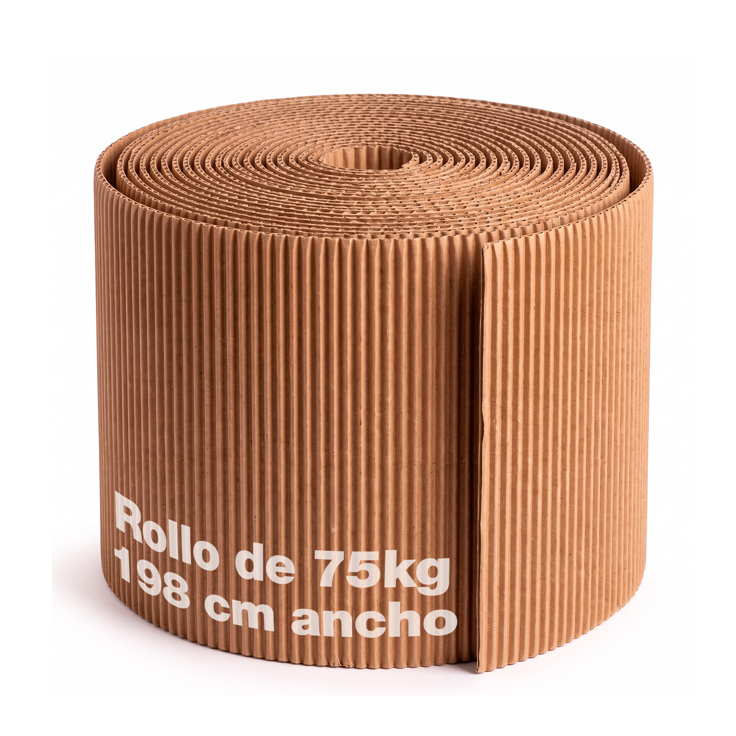 Cartón Corrugado Single Face en Rollo | 198cm - 75 kg