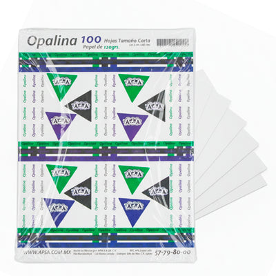 Papel Opalina Blanca | Tamaño Carta 120 g