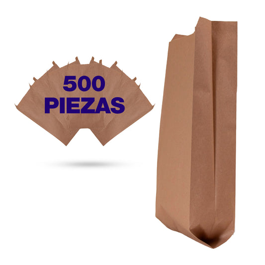 Bolsa Papel Kraft No. 14 | 19.8 cm x 9 cm x 43 cm