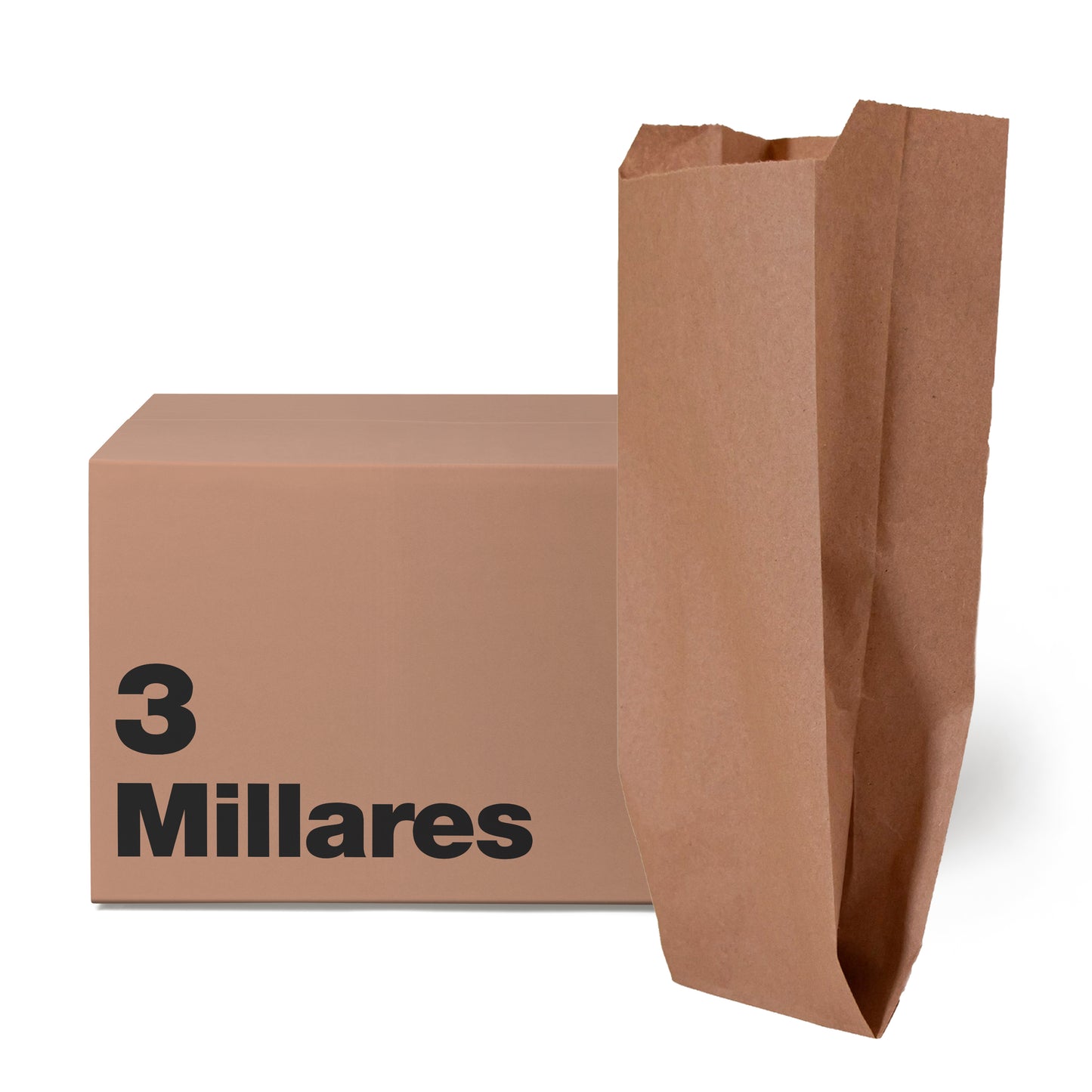 Bolsa Papel Kraft No. 6 | 31 cm x 15.5 cm x 8 cm