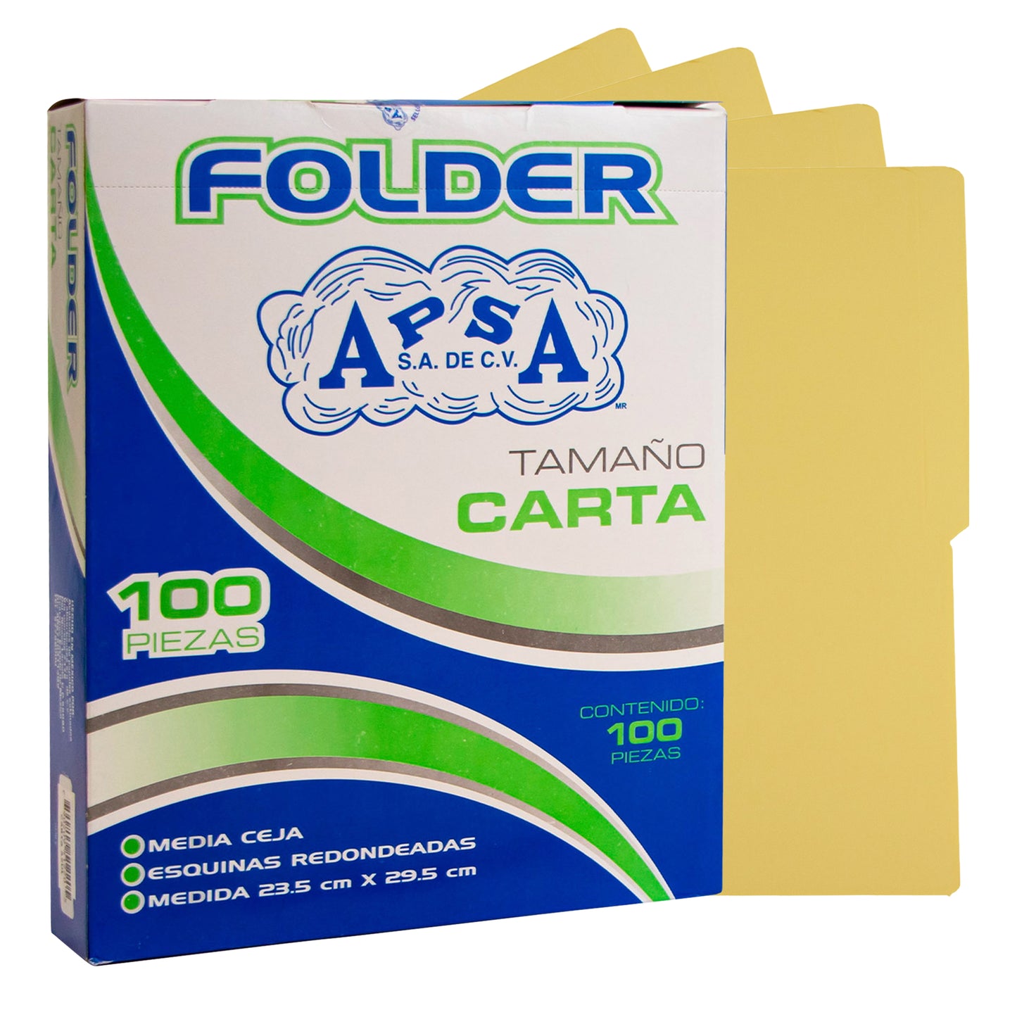 Folder Color Amarillo Pastel | Tamaño Carta