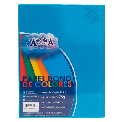 Hojas de Papel Bond Azul Marino | 75 g Tamaño Carta