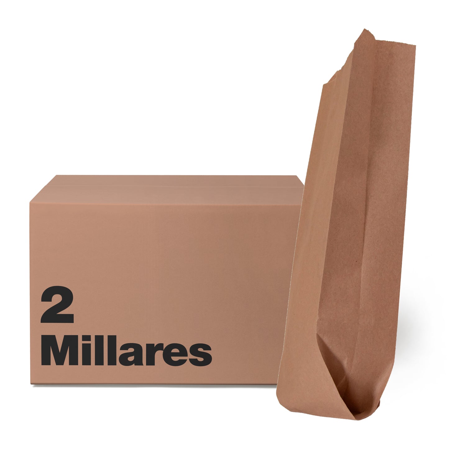 Bolsa Papel Kraft No.8 | 15.8 cm x 8 cm x 37 cm