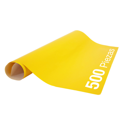 Papel Lustre Amarillo Canario 50x70 cm | Caja 500 hojas