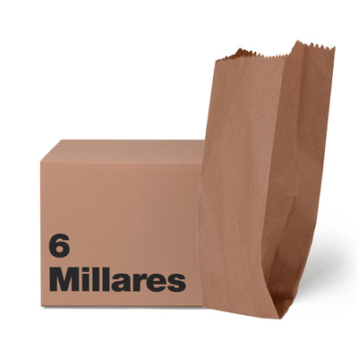 Bolsa Papel Kraft No. 2 | 23 cm x 10.3 cm x 6 cm