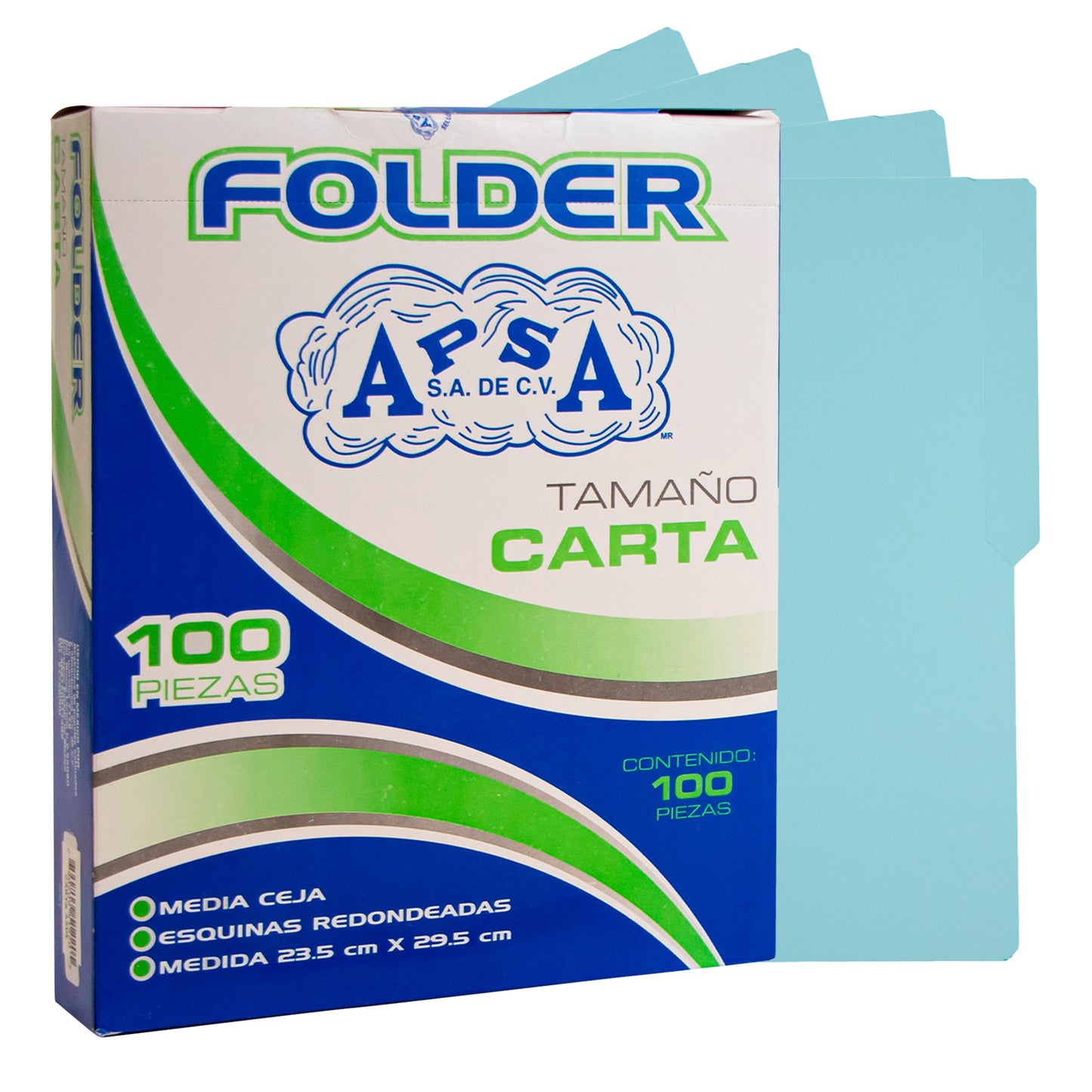 Folder Color Azul Pastel | Tamaño Carta