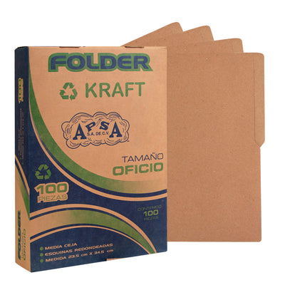 Folder Kraft | Tamaño Oficio