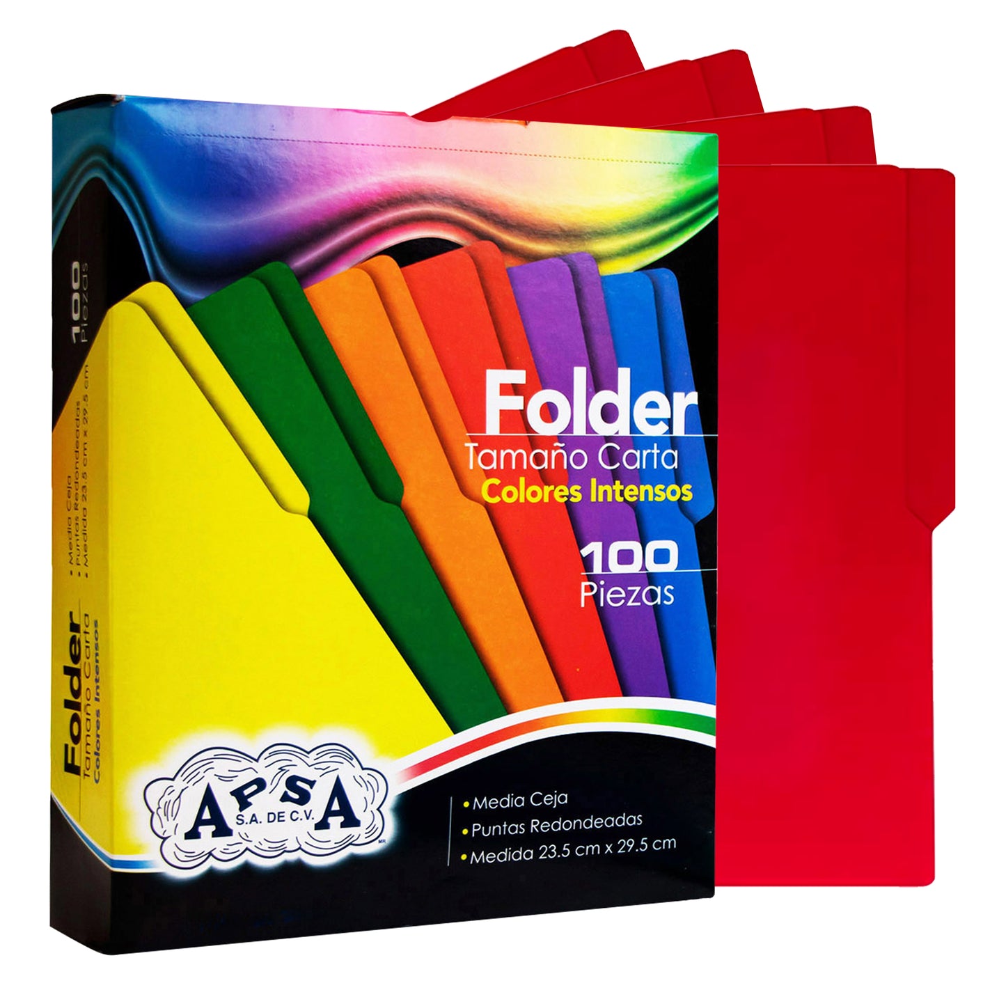 Folder Color Rojo | Tamaño Carta