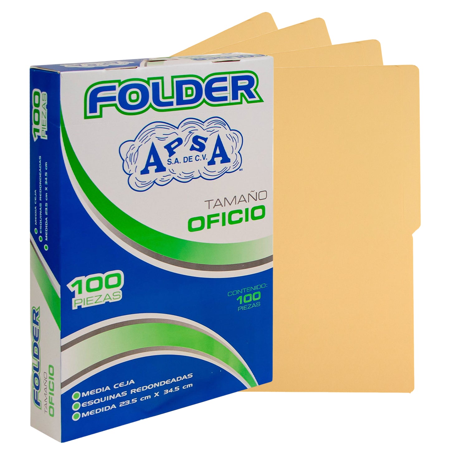 Folder Color Crema | Tamaño Oficio