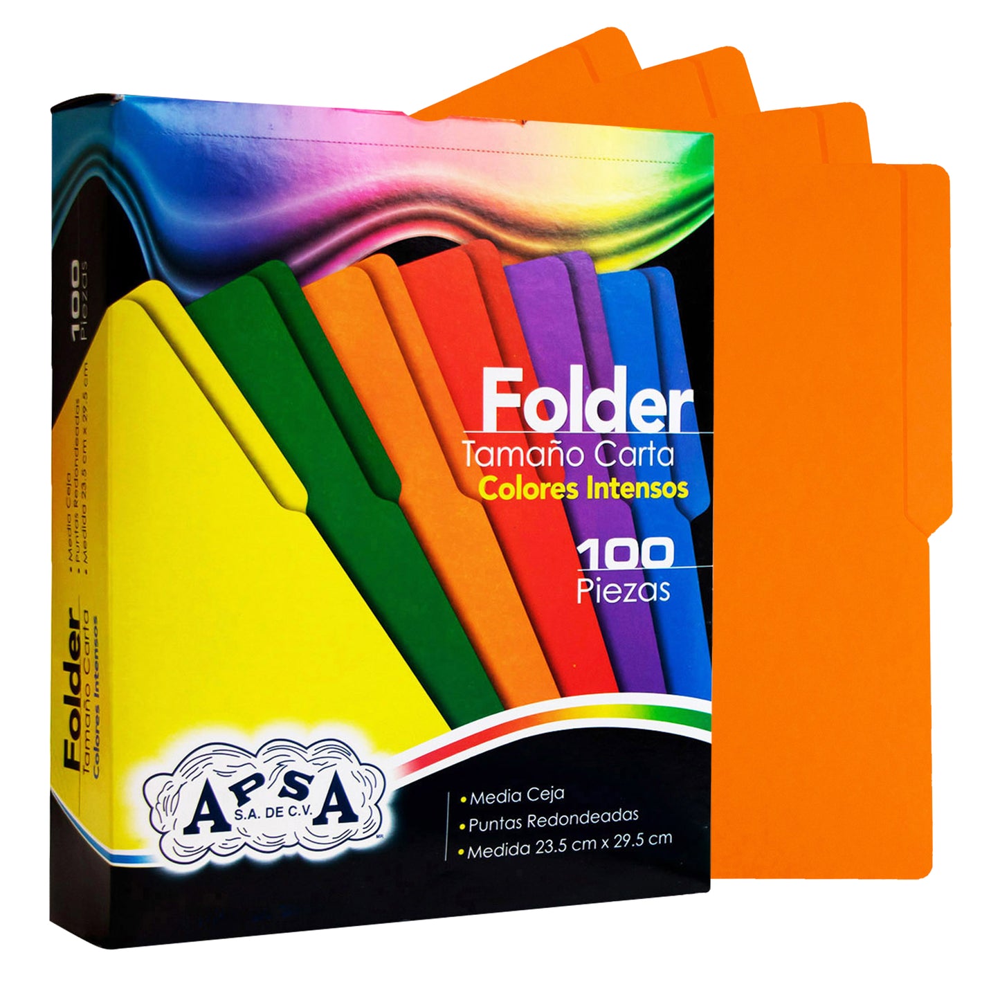 Folder Color Naranja | Tamaño Carta