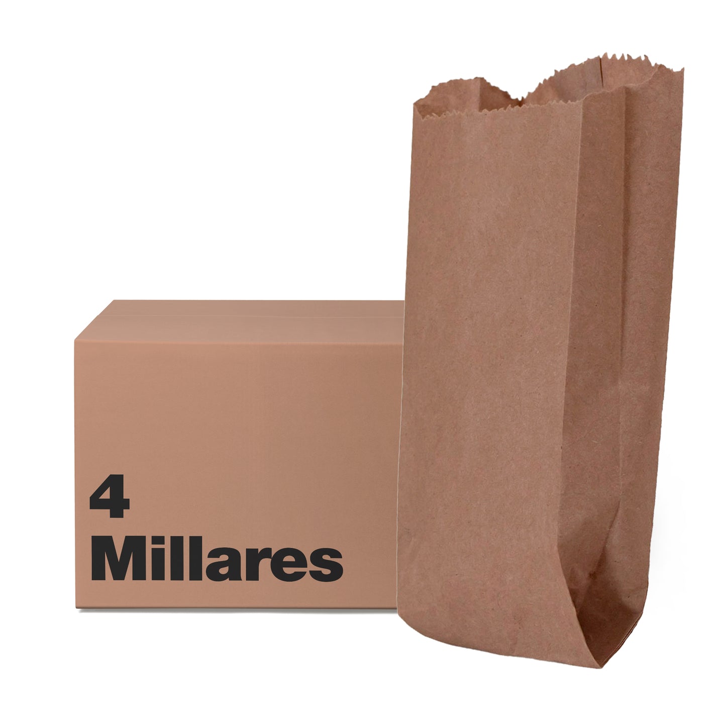 Bolsa Papel Kraft No. 208 | 36.5 cm x 10.2 cm x 6 cm