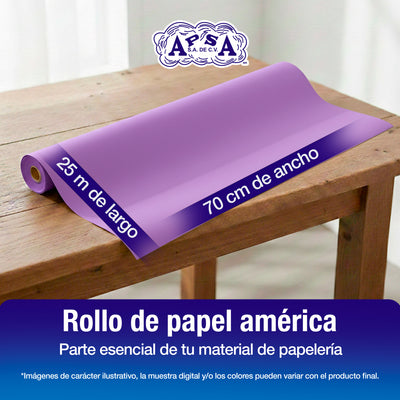 Papel América Lila | Rollo 70 cm X 25 m
