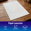 Papel Cascarón Blanco Tamaño 1/4 | 50 Piezas