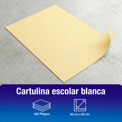 Cartulina Amarilla 50 x 65 cm | 500 Piezas