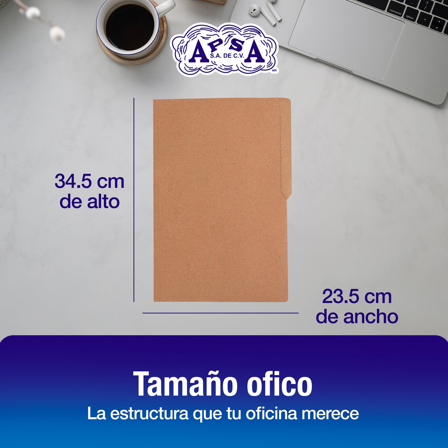Folder Kraft | Tamaño Oficio