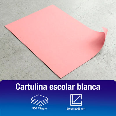 Cartulina Rosa 50 x 65 cm | 500 Piezas