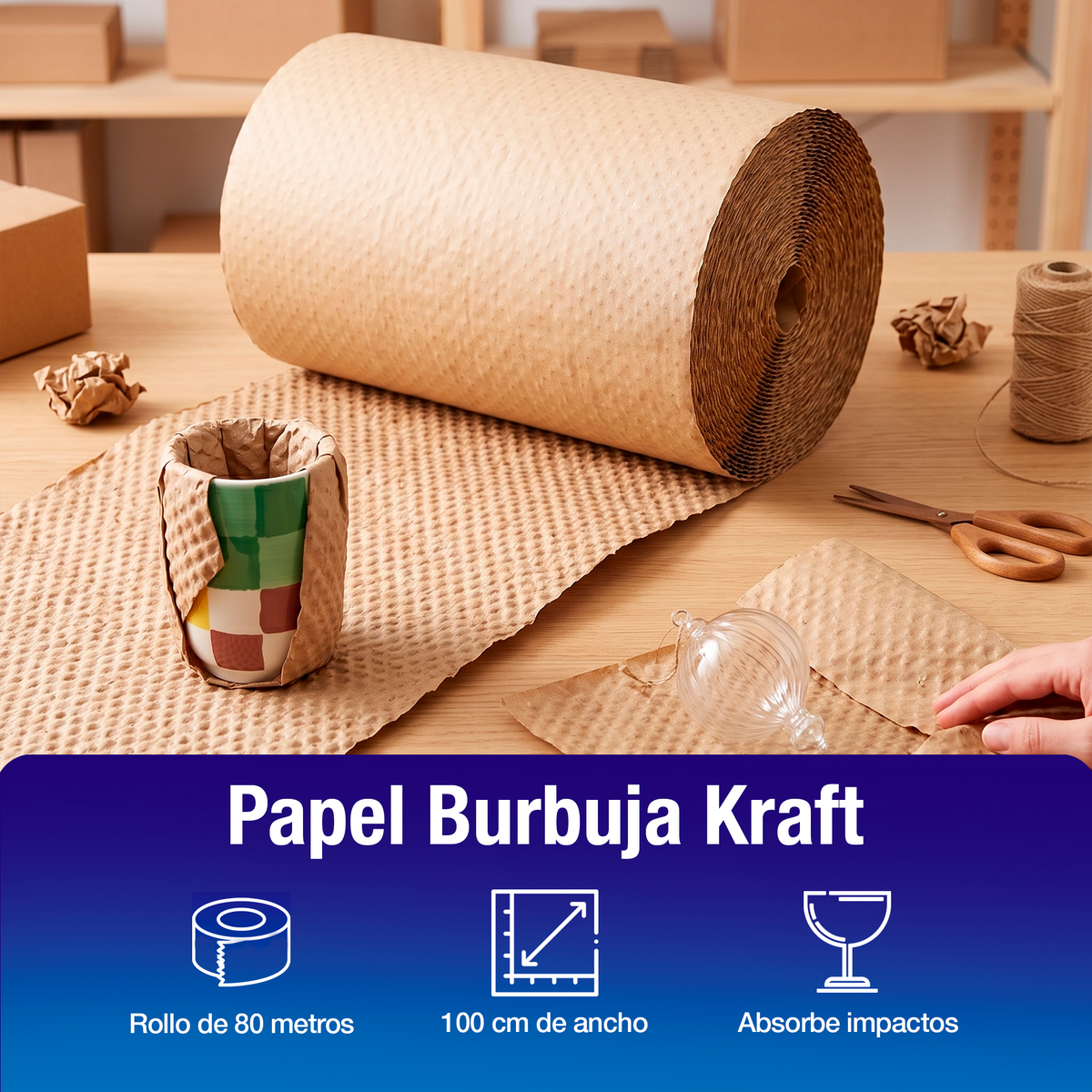 Burbukraft | Rollo 100 cm x 80 m