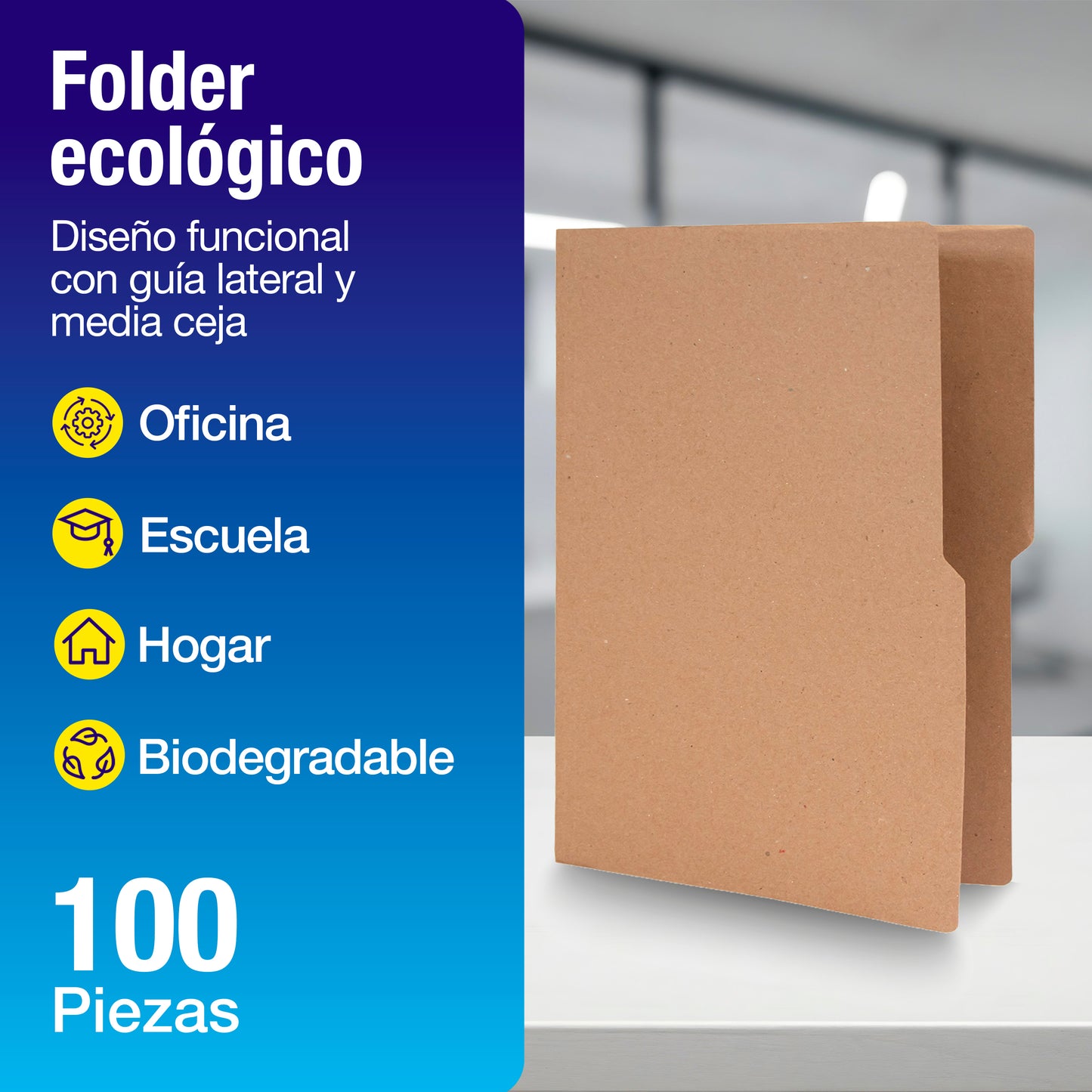 Folder Kraft | Tamaño Carta