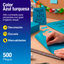 Papel Lustre Azul Turquesa 50x70 cm | Caja 500 hojas