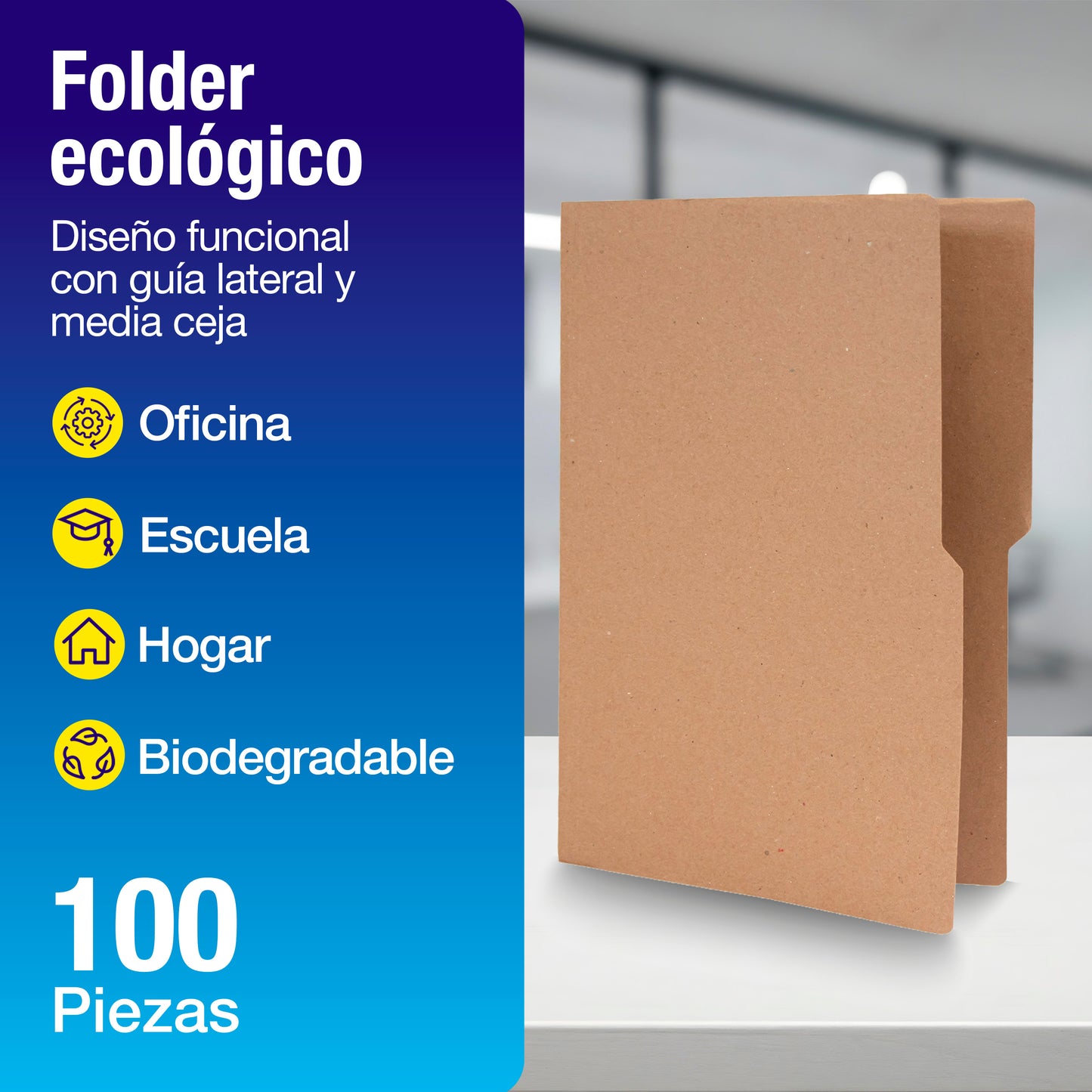 Folder Kraft | Tamaño Oficio