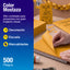 Papel Lustre Mostaza 50x70 cm | Caja 500 hojas