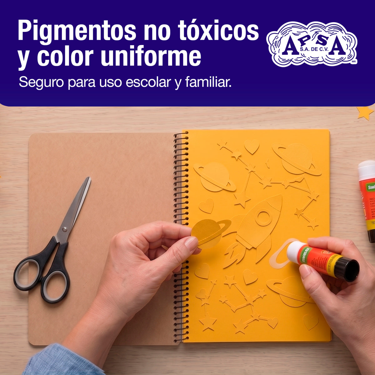 Papel Lustre Mostaza 50x70 cm | Caja 500 hojas