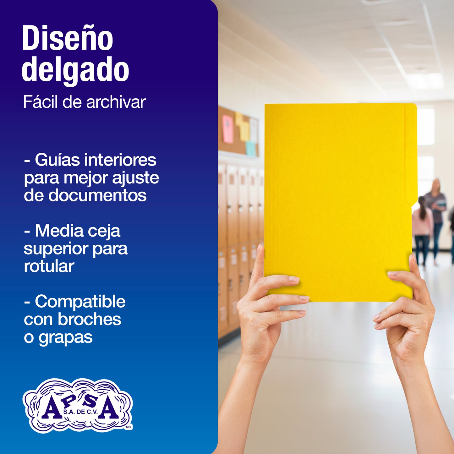 Folder Color Amarillo | Tamaño Carta