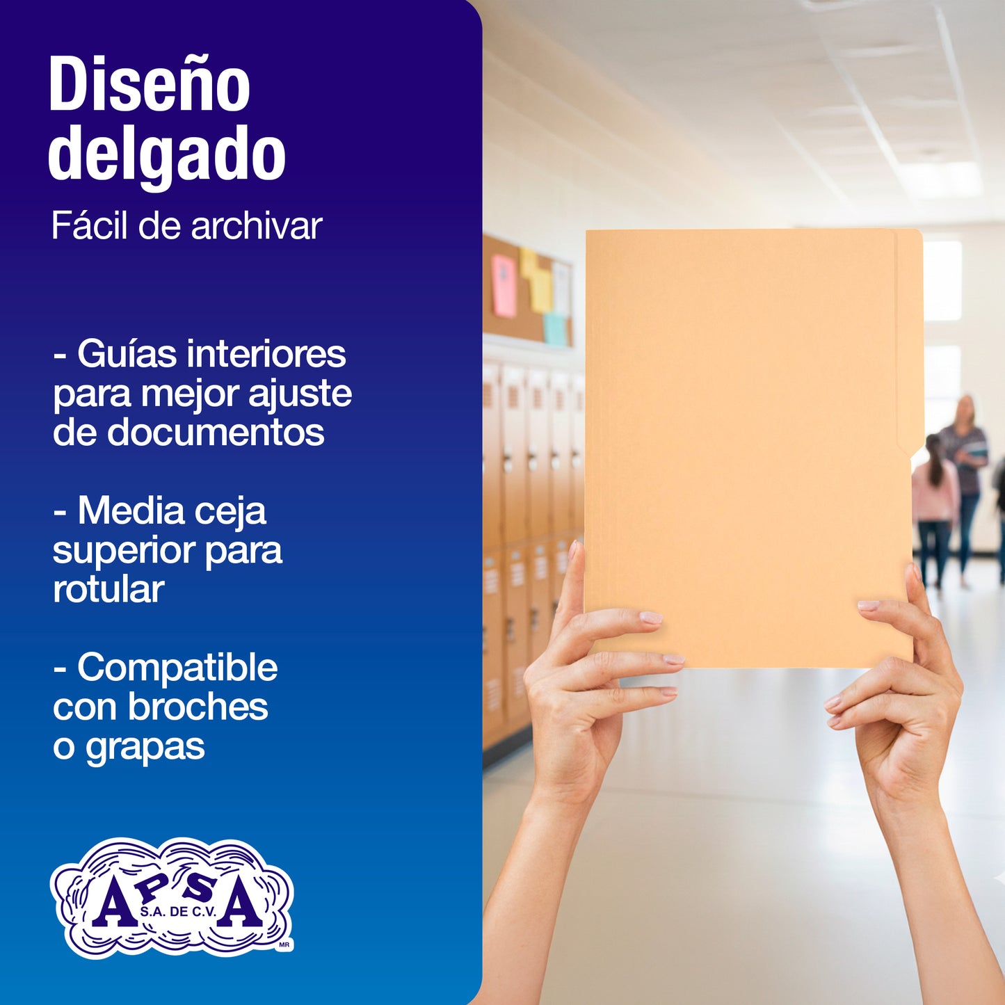 Folder Color Crema | Tamaño Carta