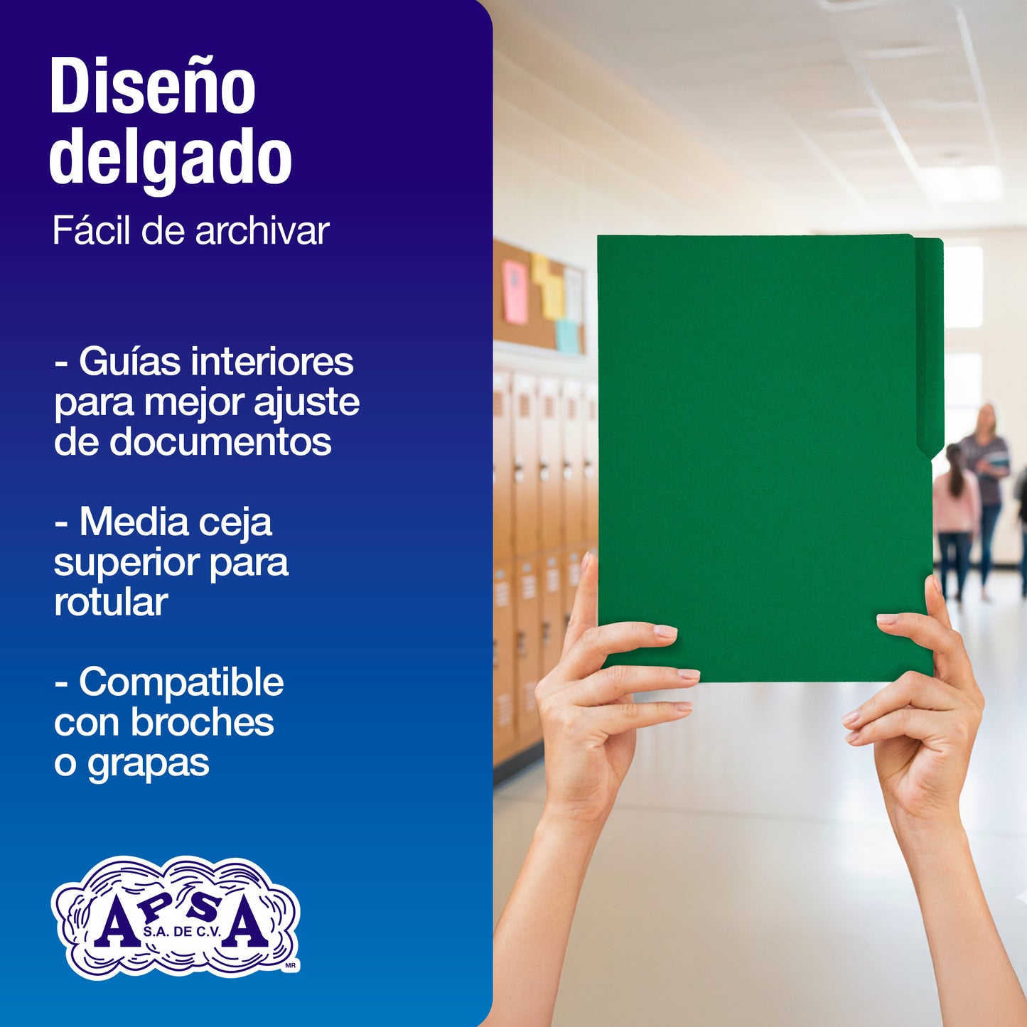 Folder Color Verde | Tamaño Carta