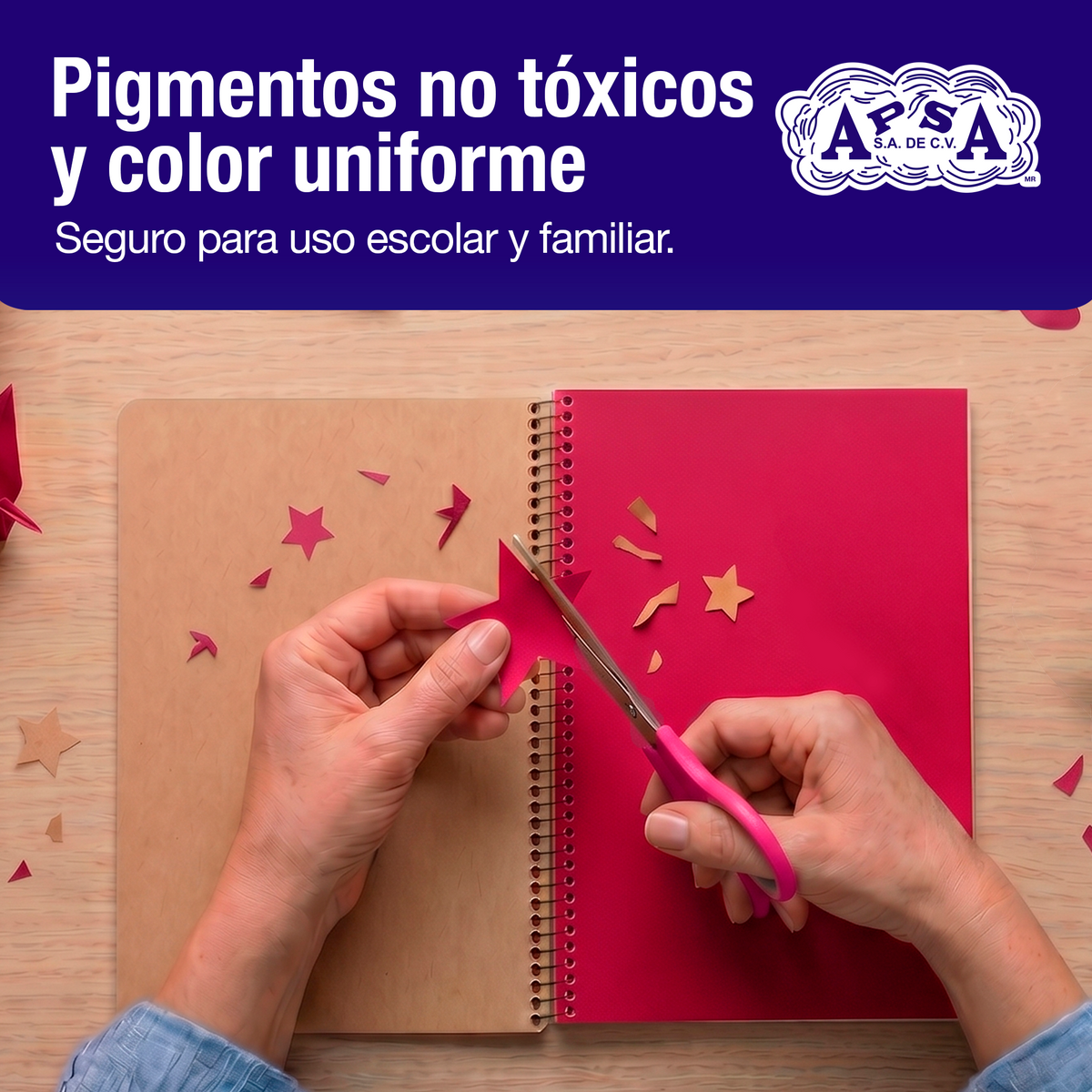 Papel Lustre Rosa Mexicano 50x70 cm | Caja 500 hojas