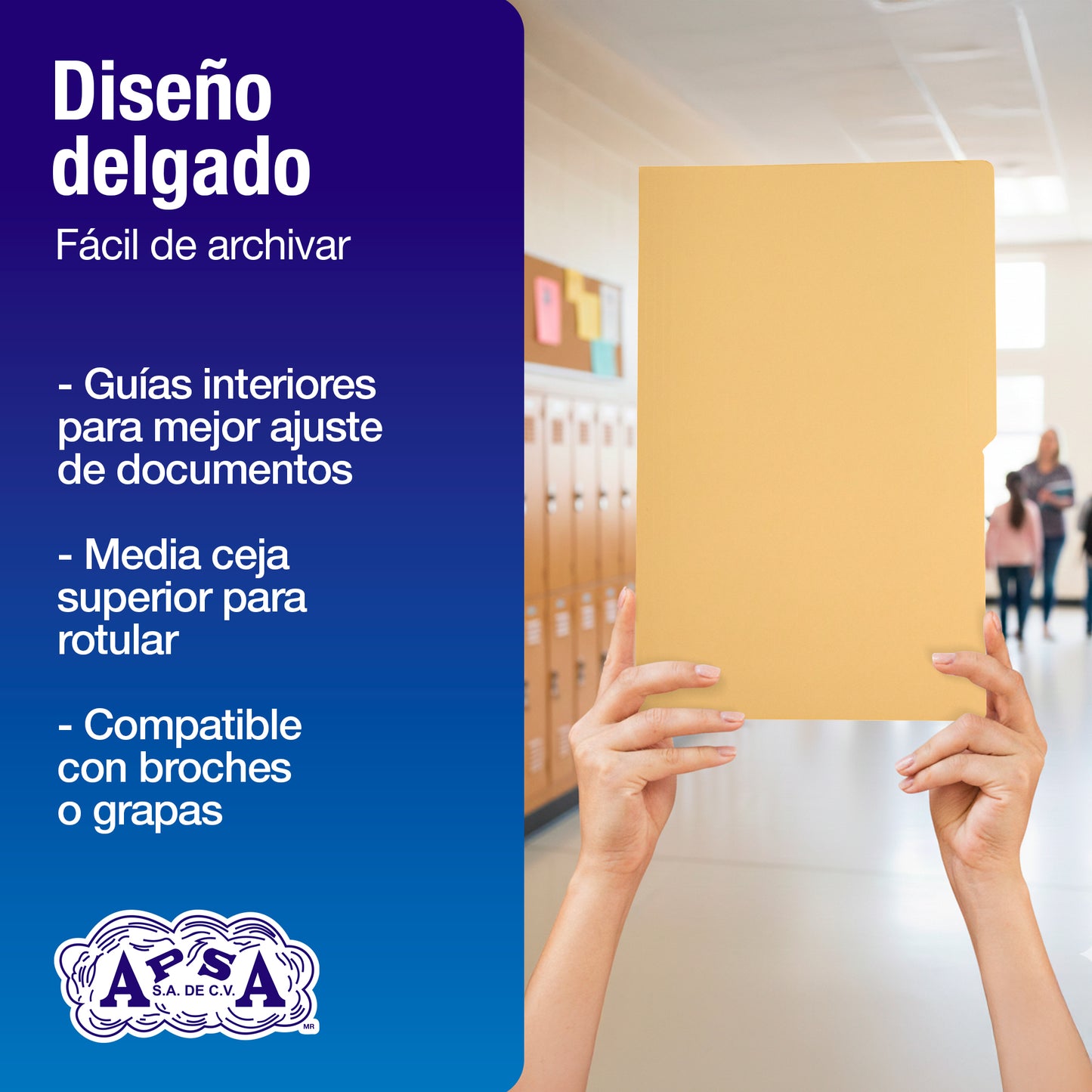 Folder Color Crema | Tamaño Oficio