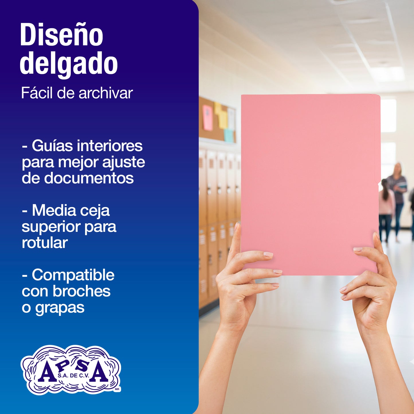 Folder Color Rosa Pastel | Tamaño Carta