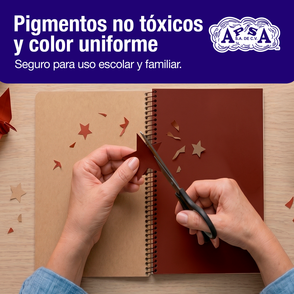 Papel Lustre Café 50x70 cm | Caja 500 hojas