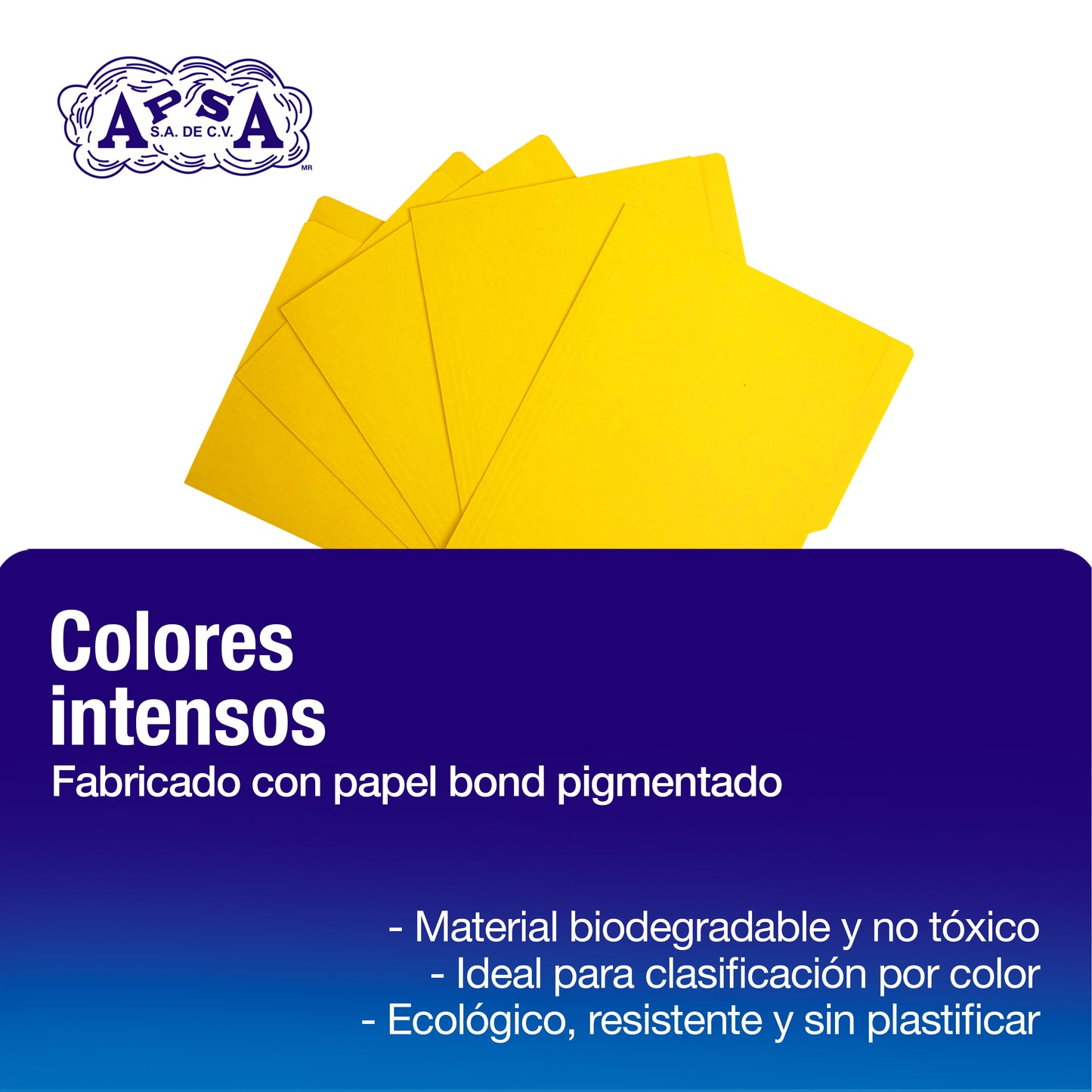 Folder Color Amarillo | Tamaño Carta