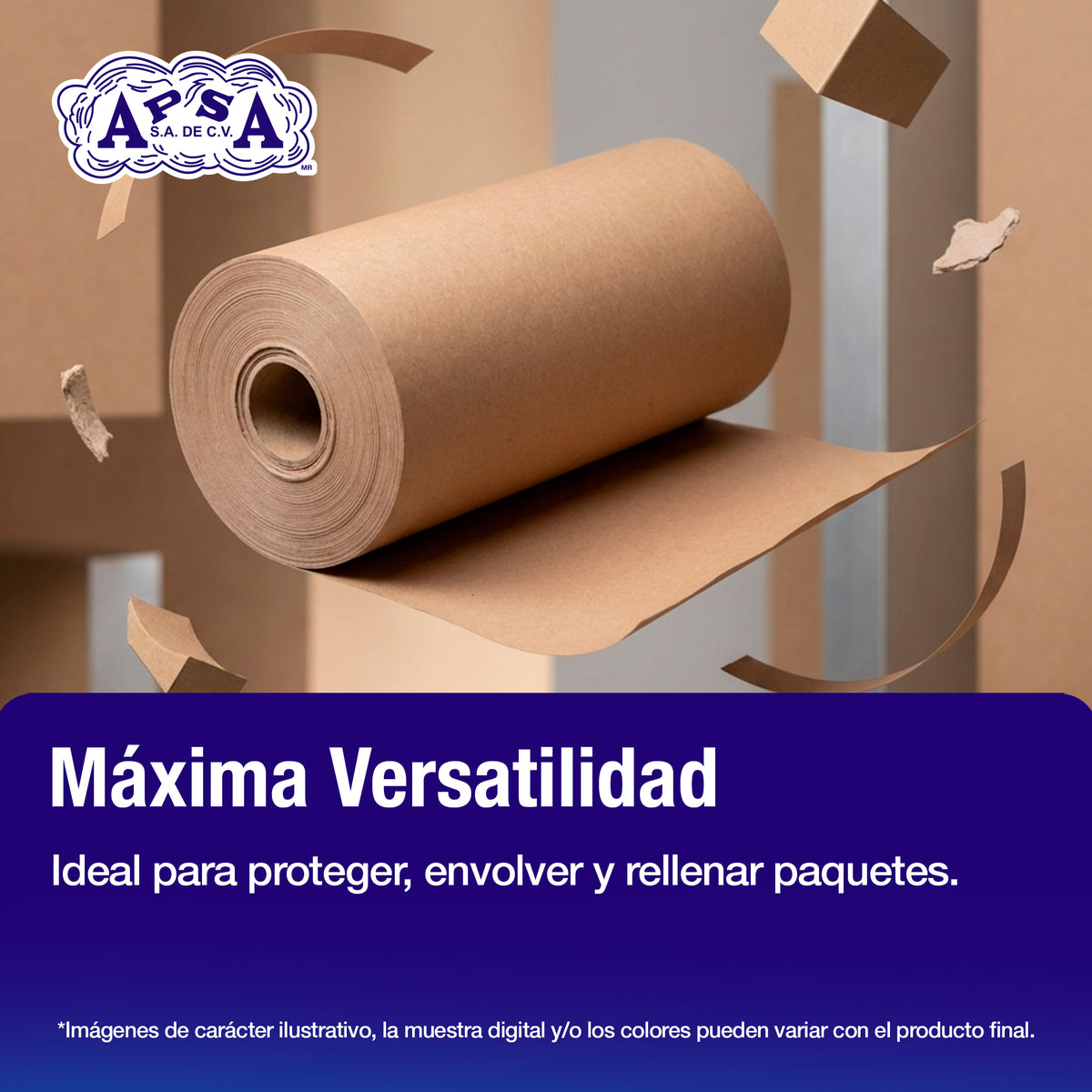 Papel Envoltura Kraft Reciclado 125 grs | 45 cm x 12 kg