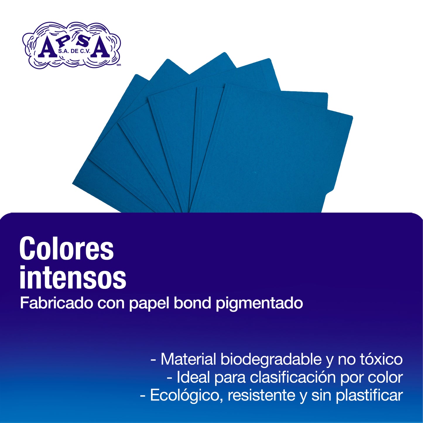 Folder Color Azul Rey | Tamaño Carta