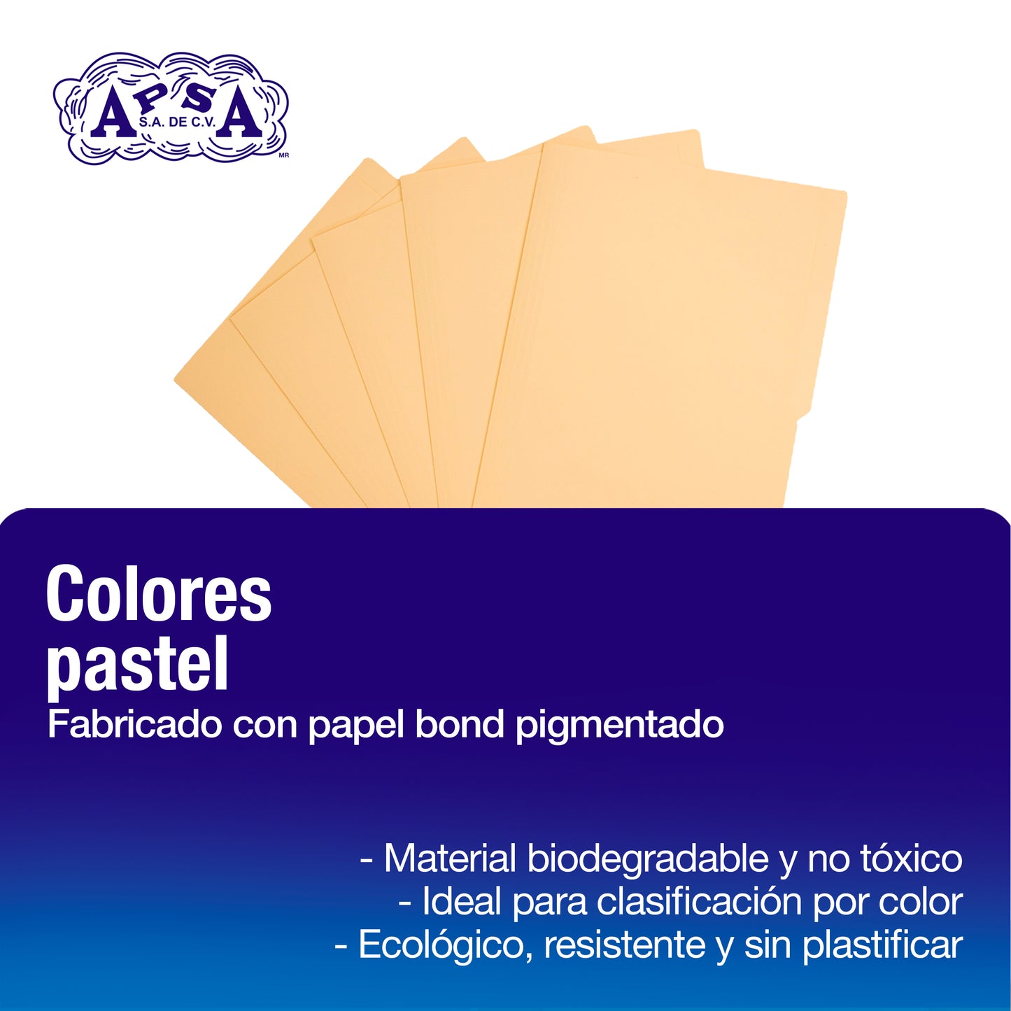 Folder Color Crema | Tamaño Oficio
