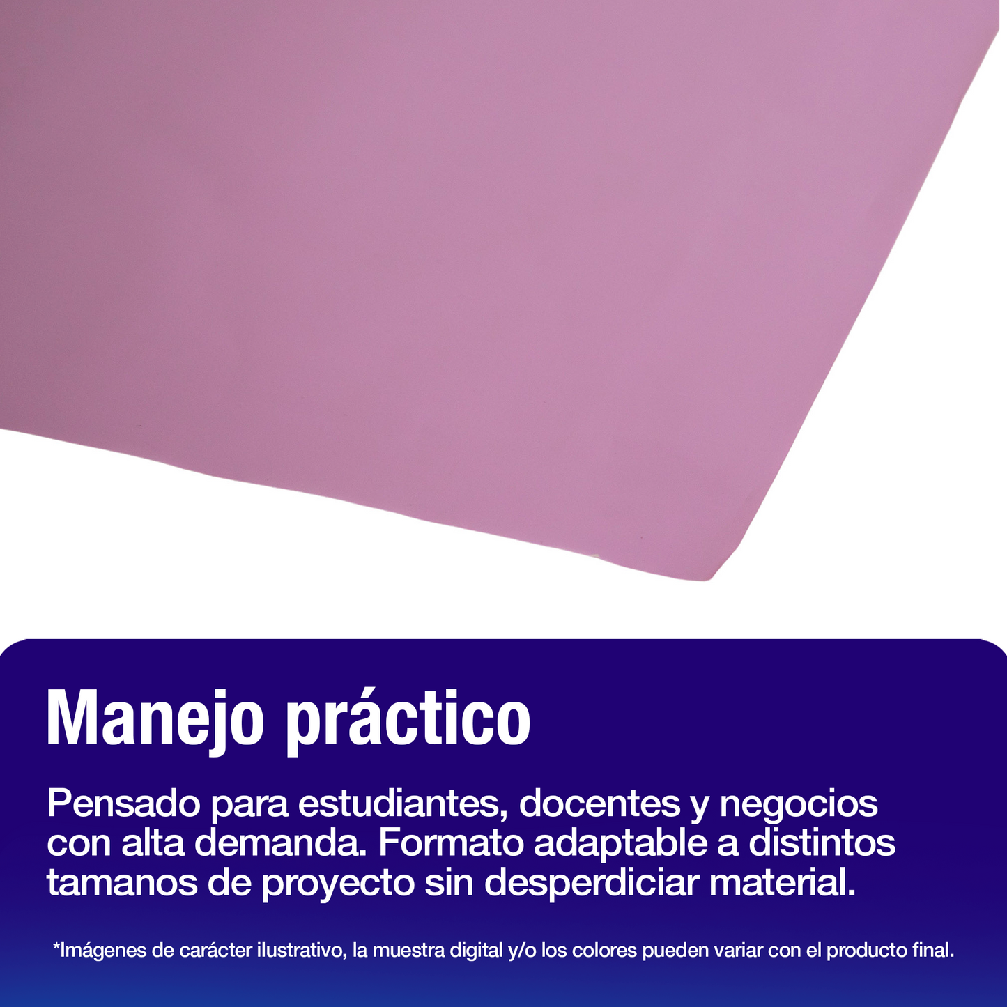 Papel Lustre Lila Pastel 50x70 cm | Caja 500 hojas