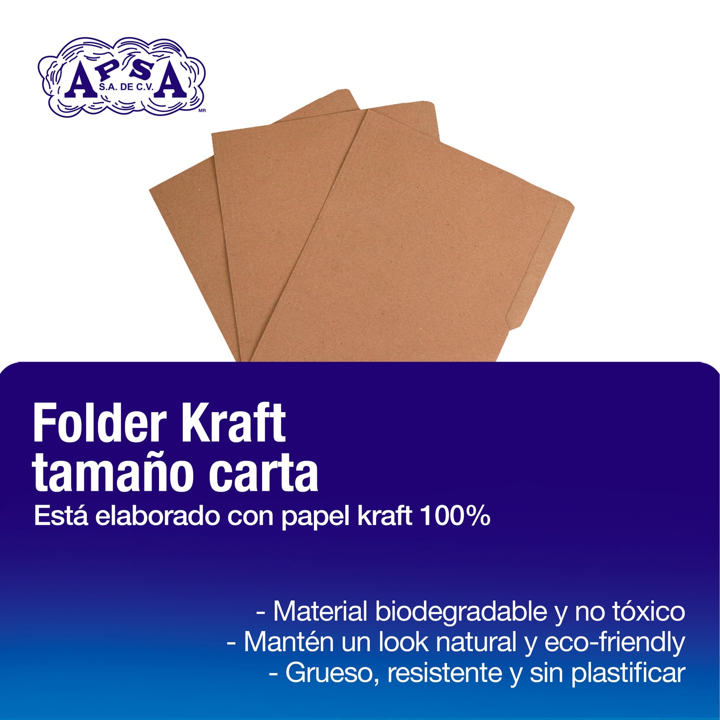 Folder Kraft | Tamaño Carta