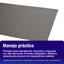 Papel Lustre Gris 50x70 cm | Caja 500 hojas
