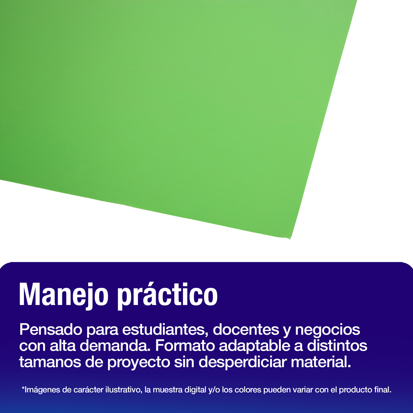 Papel Lustre Verde Nilo 50x70 cm | Caja 500 hojas